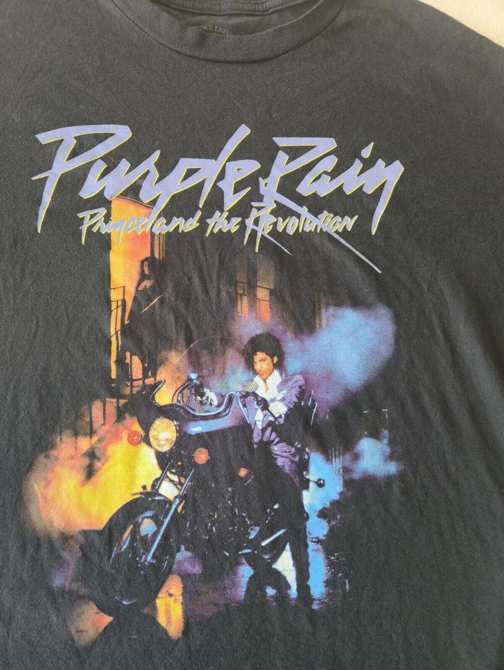 Prince Purple Rain Graphic T-Shirt Black 2XL Officially Licensed - Picture 3 of 6